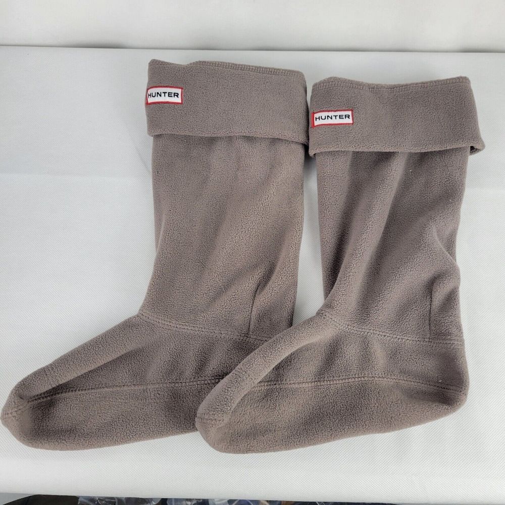 Hunter Boot Fleece Liners Womens Medium Sz 5-7 Taupe Inserts